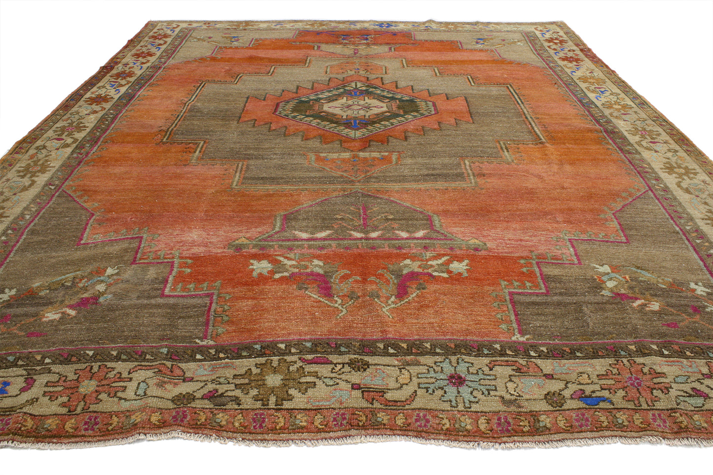 10 x 12 Vintage Oushak Rug 52033