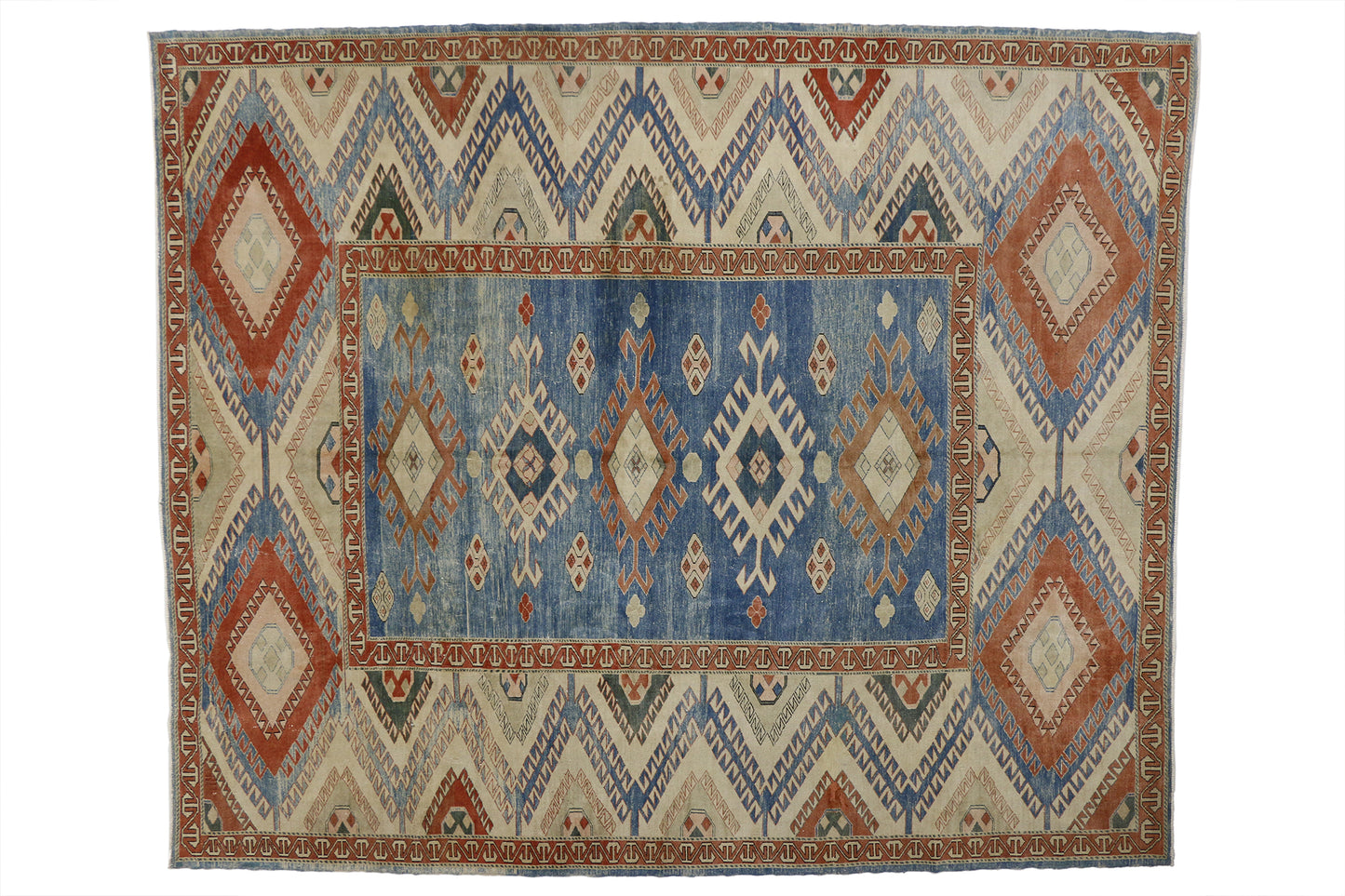 10 x 13 Vintage Oushak Rug 52035
