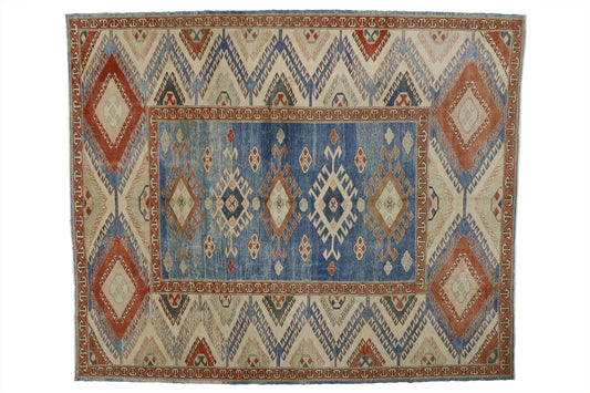 10 x 13 Vintage Oushak Rug 52035