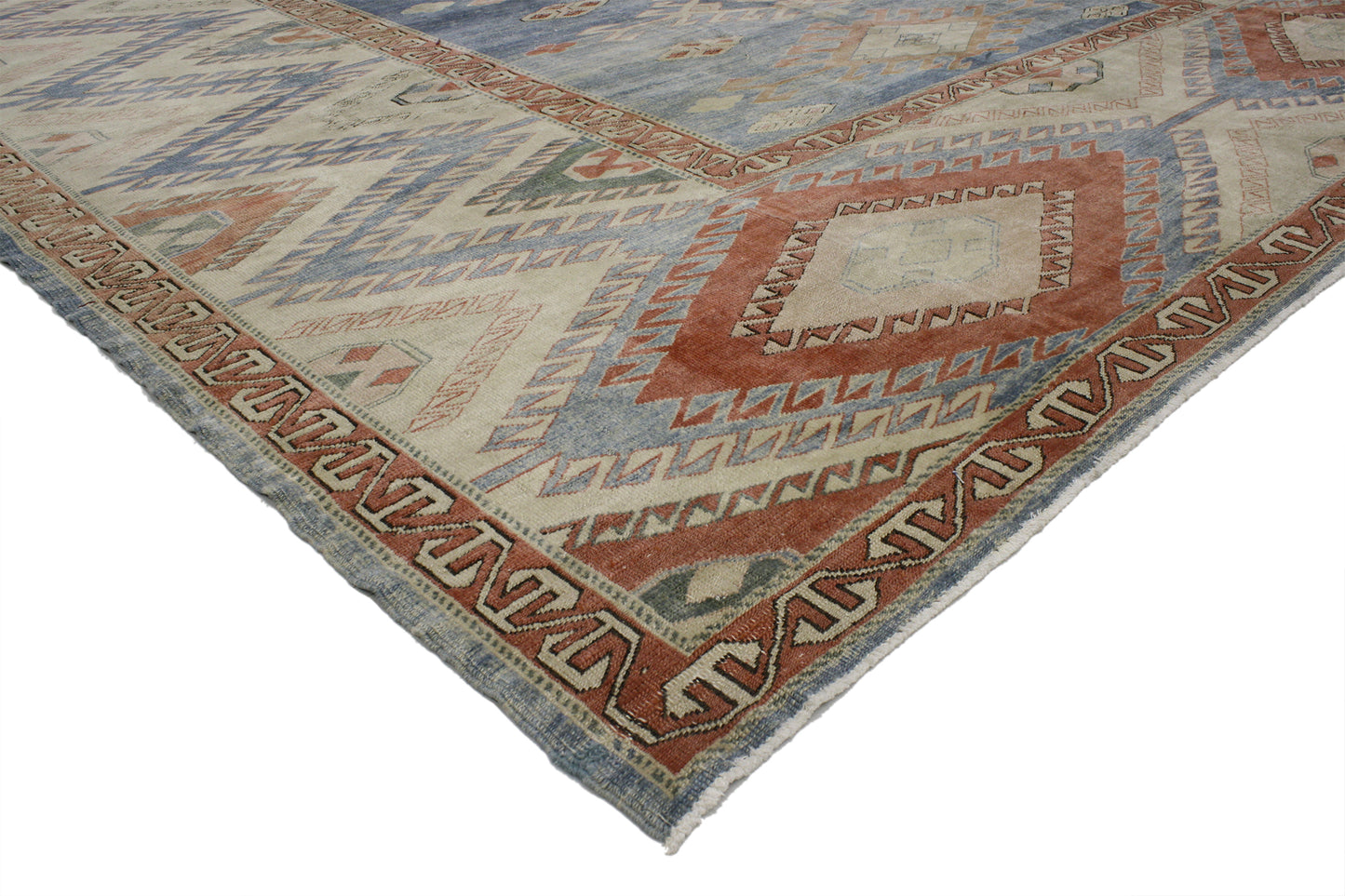 10 x 13 Vintage Oushak Rug 52035