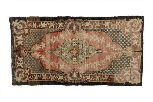5 x 10 Vintage Turkish Sivas Rug 52039