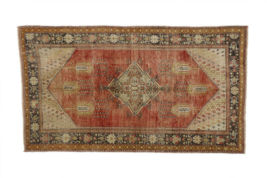 6 x 10 Vintage Turkish Oushak Rug 52040