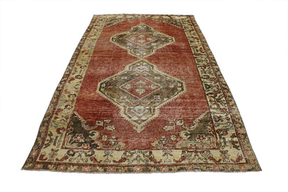 5 x 9 Vintage Turkish Oushak Rug 52041
