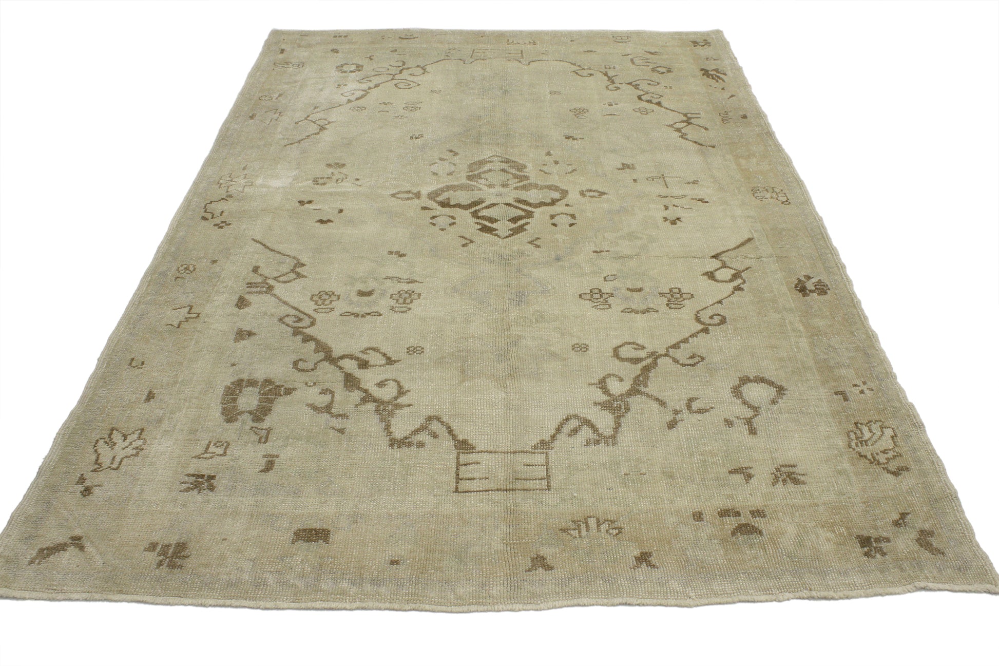 5 x 8 Vintage Oushak Rug 52043