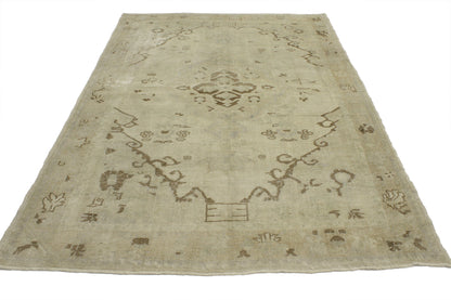 5 x 8 Vintage Oushak Rug 52043