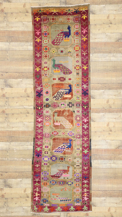 3 x 10 Vintage Oushak Rug 52046