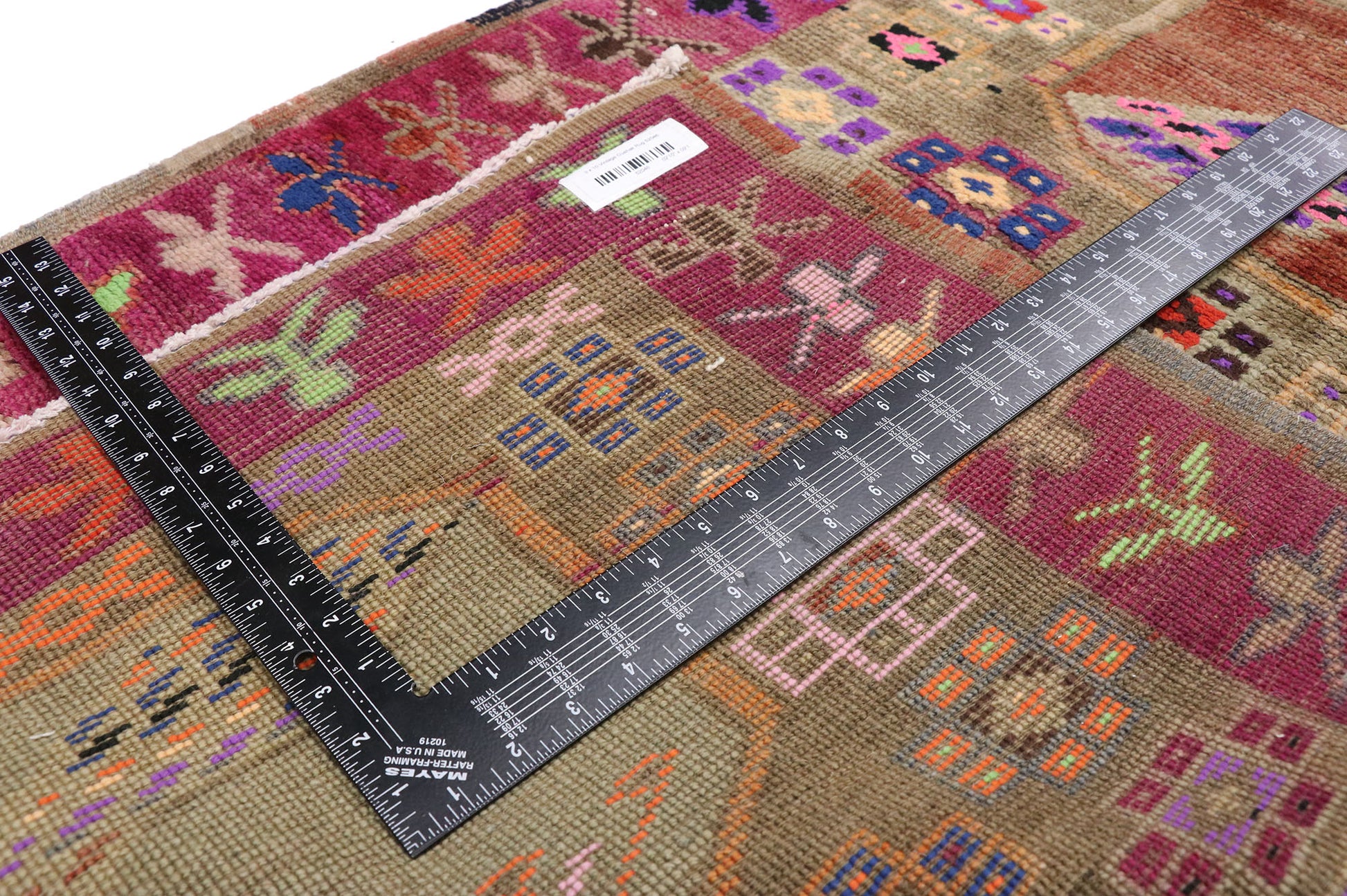 3 x 10 Vintage Oushak Rug 52046