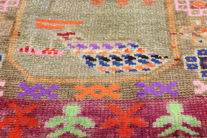3 x 10 Vintage Oushak Rug 52046