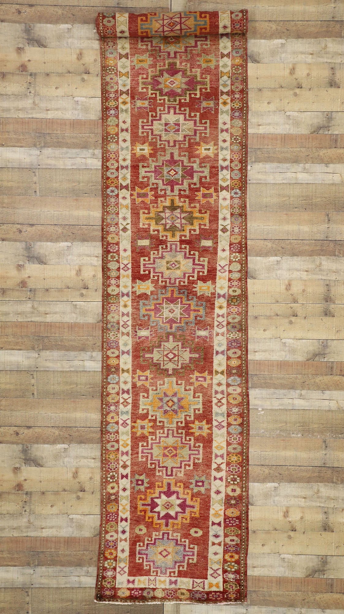 3 x 14 Vintage Oushak Rug 52047