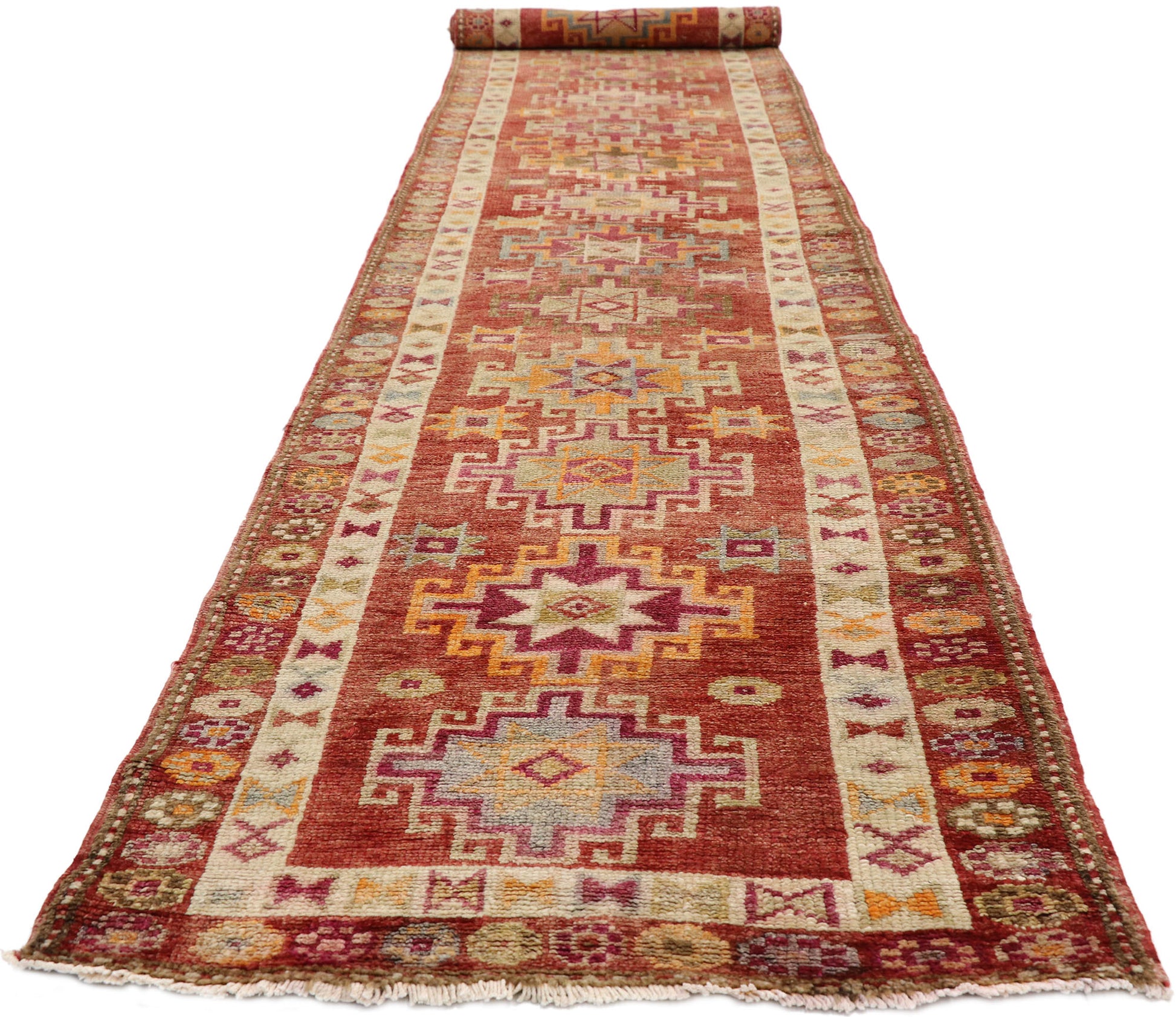 3 x 14 Vintage Oushak Rug 52047