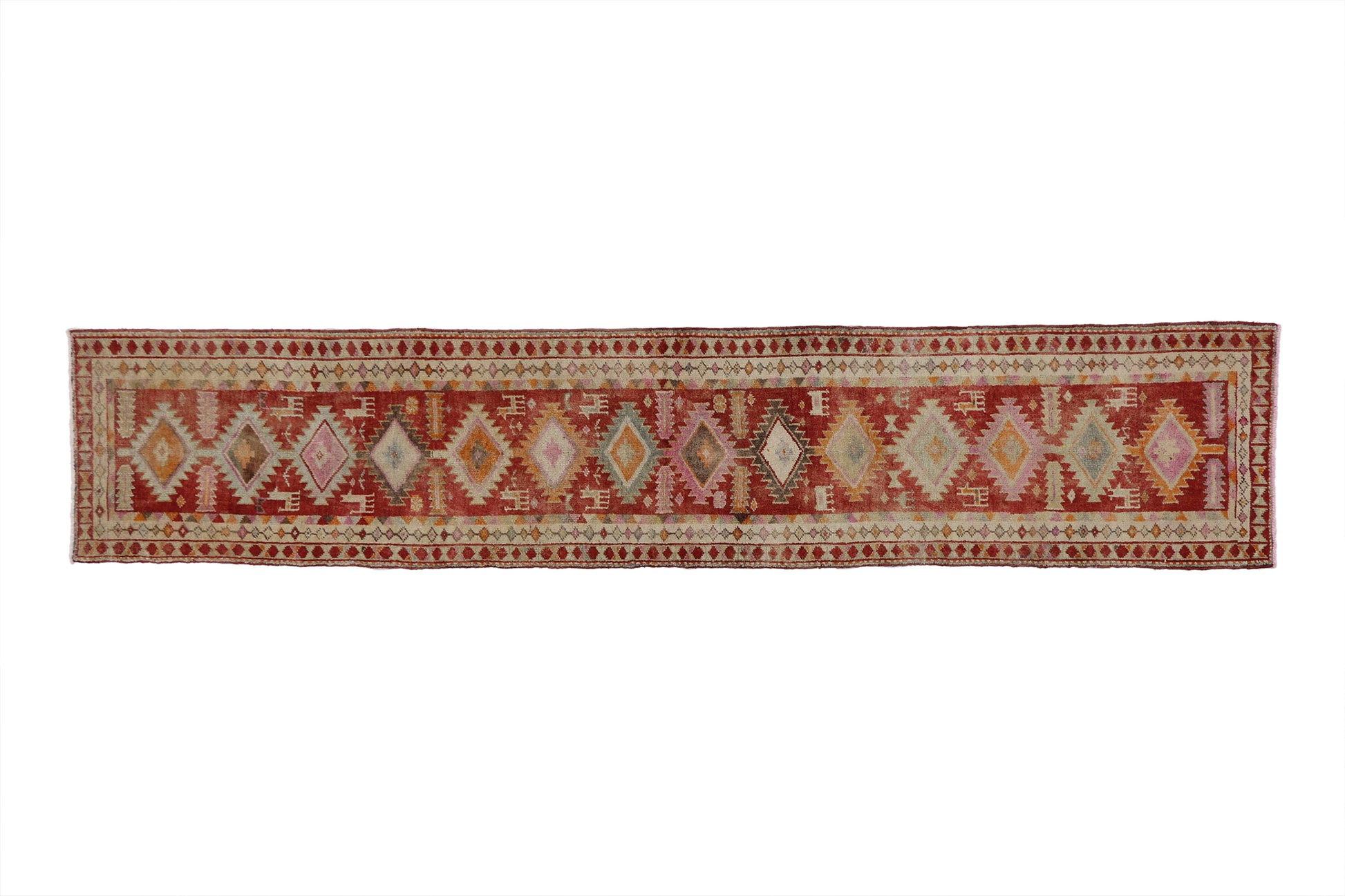 2 x 12 Vintage Oushak Rug 52048