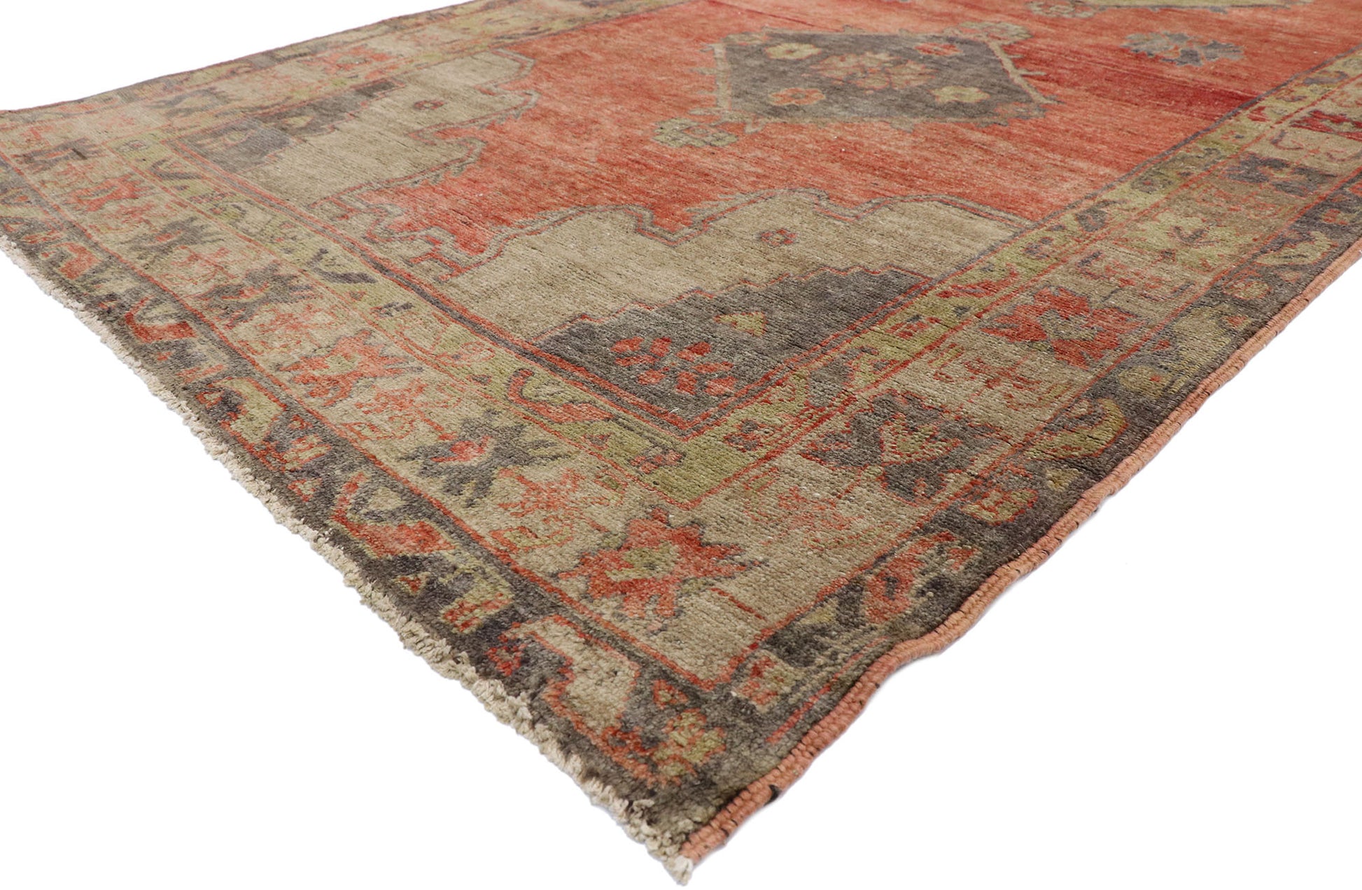 5 x 13 Vintage Turkish Oushak Runner 52051