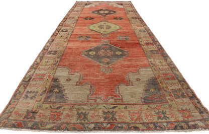 5 x 13 Vintage Turkish Oushak Runner 52051