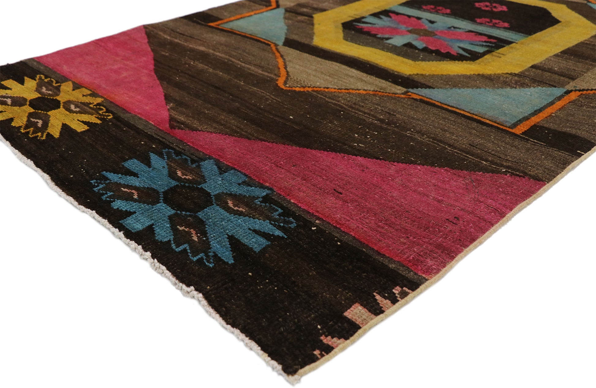 3 x 10 Vintage Turkish Oushak Rug 52055