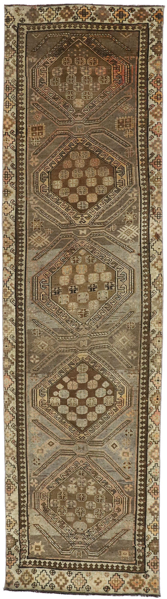 3 x 11 Vintage Turkish Oushak Rug 52056