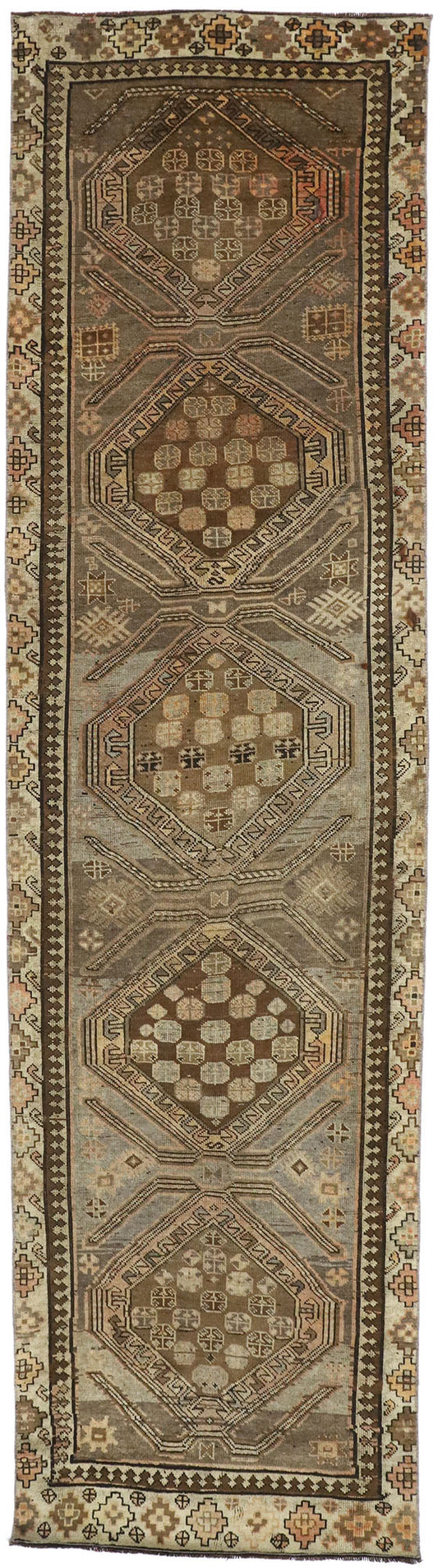 3 x 11 Vintage Turkish Oushak Rug 52056