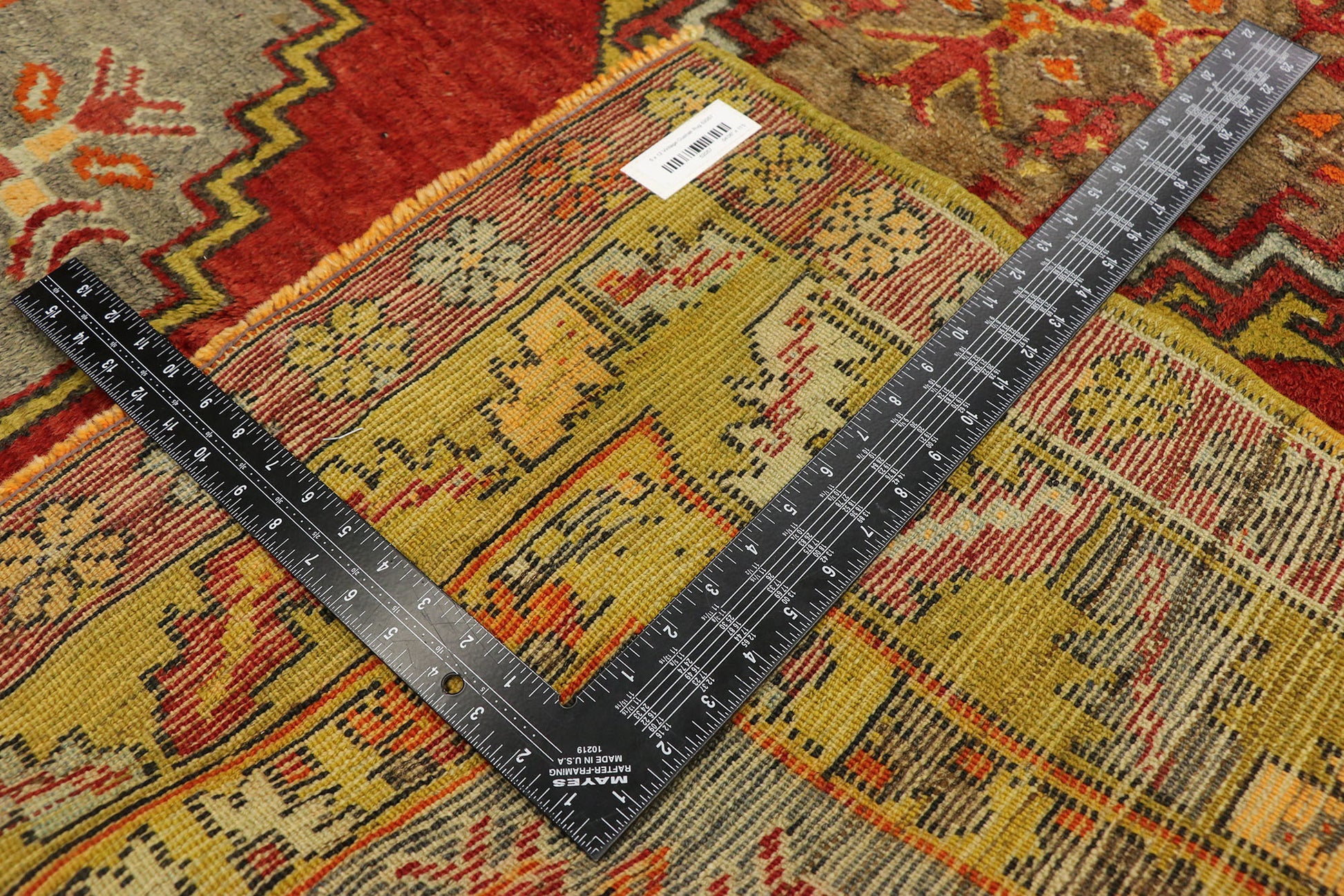 5 x 12 Vintage Turkish Oushak Rug 52057