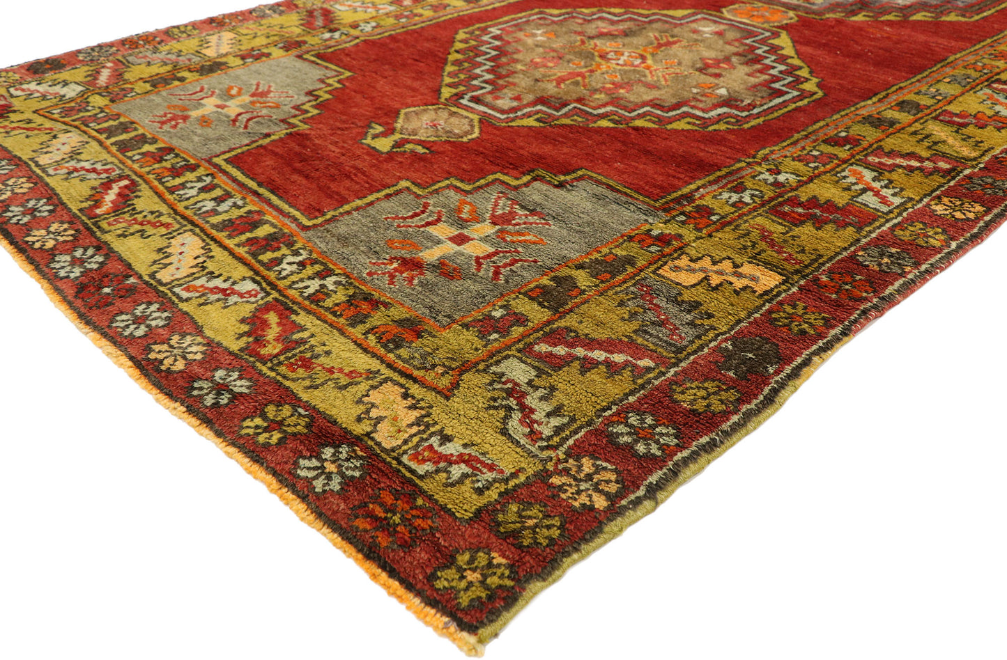 5 x 12 Vintage Turkish Oushak Rug 52057