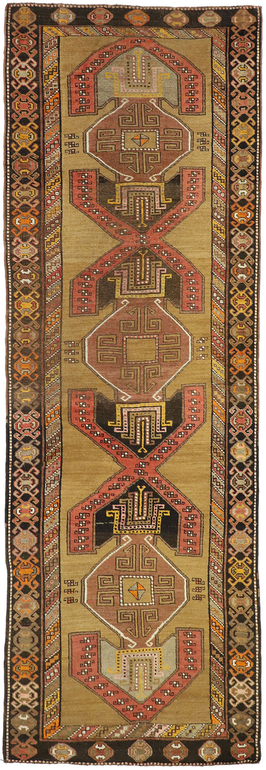 5 x 13 Vintage Turkish Oushak Rug 52062