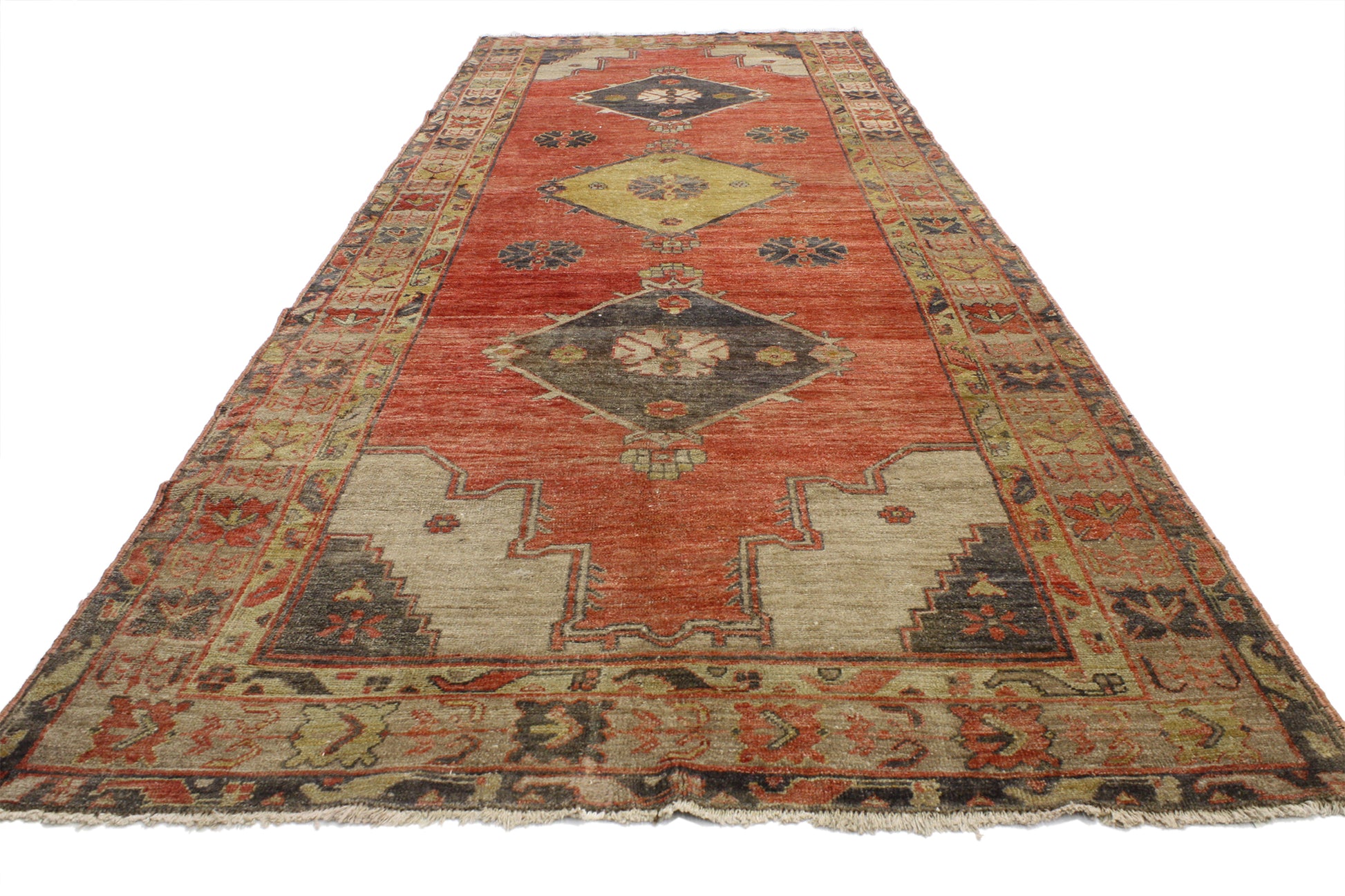 5 x 13 Vintage Oushak Rug 52063