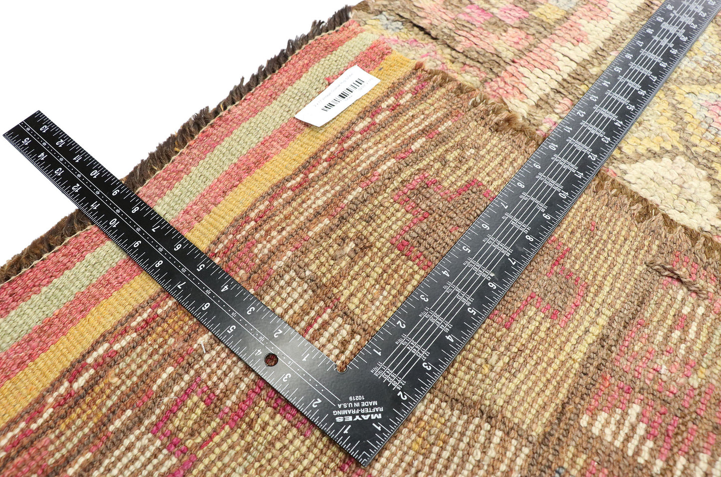 2 x 17 Vintage Turkish Oushak Rug 52064