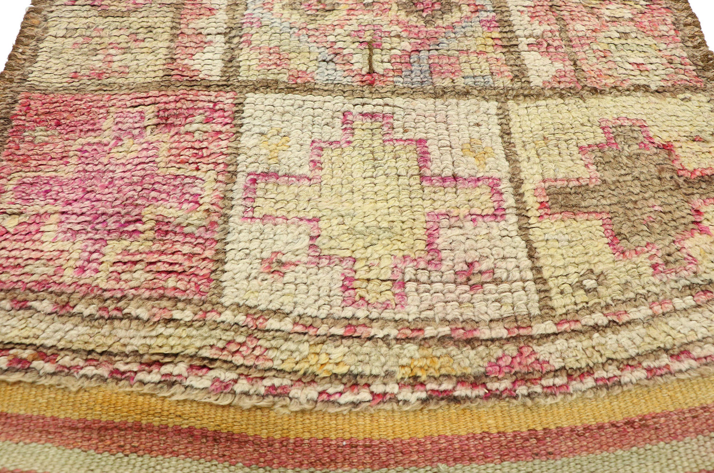 2 x 17 Vintage Turkish Oushak Rug 52064