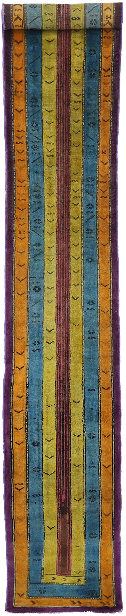 2 x 16 Vintage Turkish Oushak Runner 52065