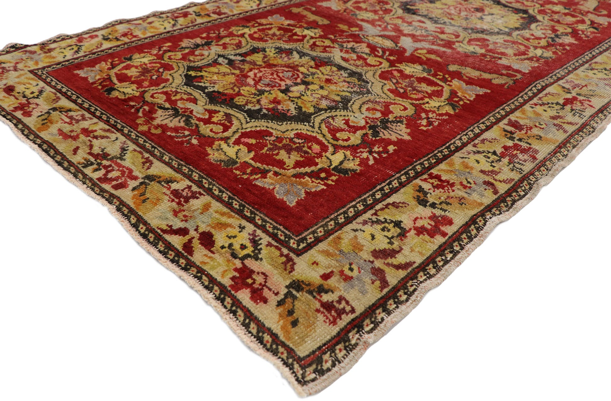 3 x 10 Vintage Turkish Oushak Runner 52067