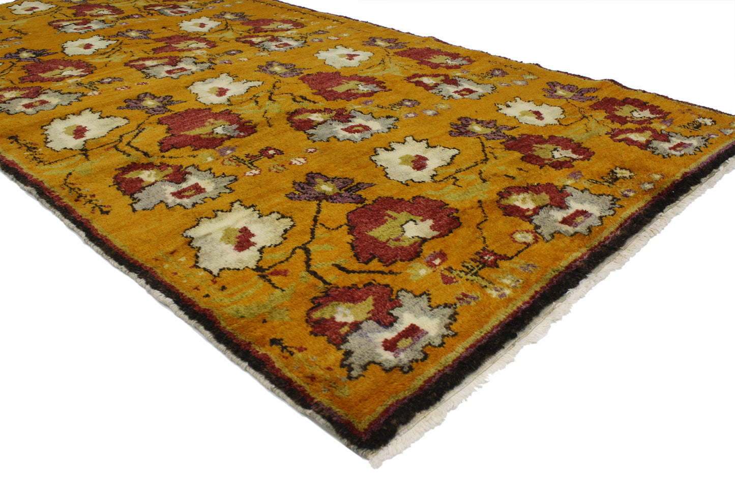 5 x 8 Vintage Turkish Oushak Rug 52068