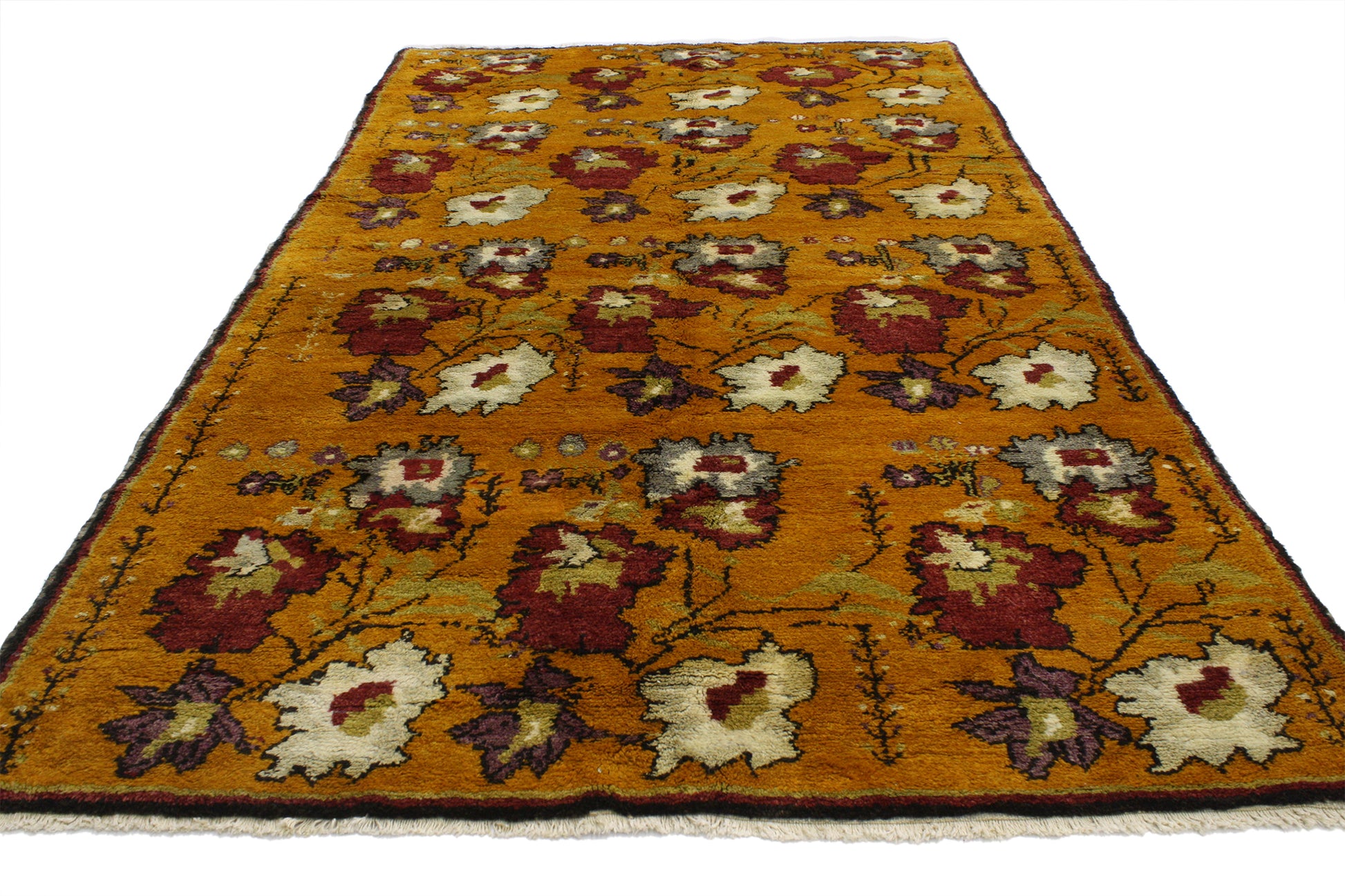 5 x 8 Vintage Turkish Oushak Rug 52068