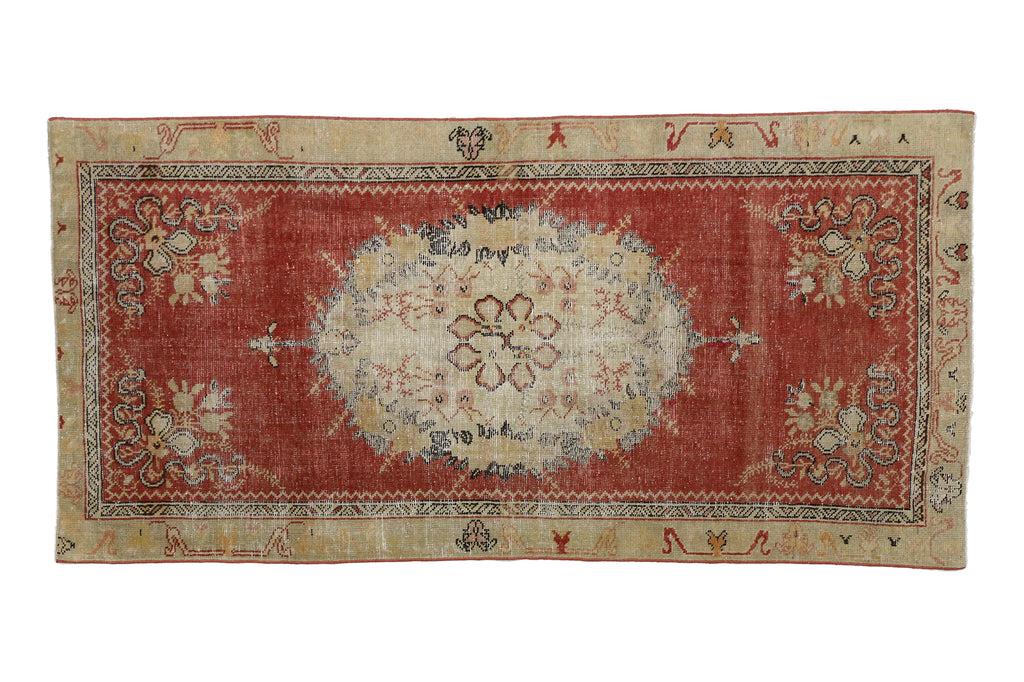 3 x 6 Vintage Turkish Oushak Rug 52073