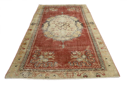 3 x 6 Vintage Turkish Oushak Rug 52073