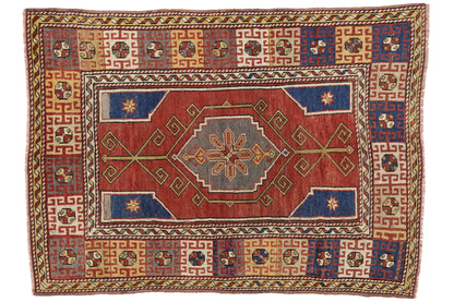 4 x 6 Vintage Turkish Oushak Rug 52074
