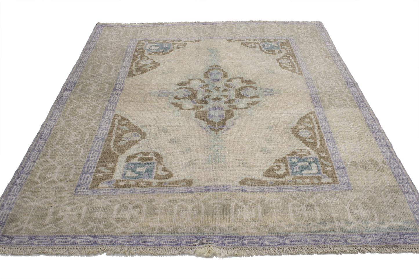 4 x 5 Vintage Oushak Rug 52075