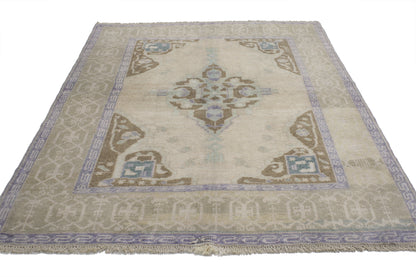 4 x 5 Vintage Oushak Rug 52075