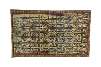 3 x 6 Vintage Turkish Oushak Rug 52076