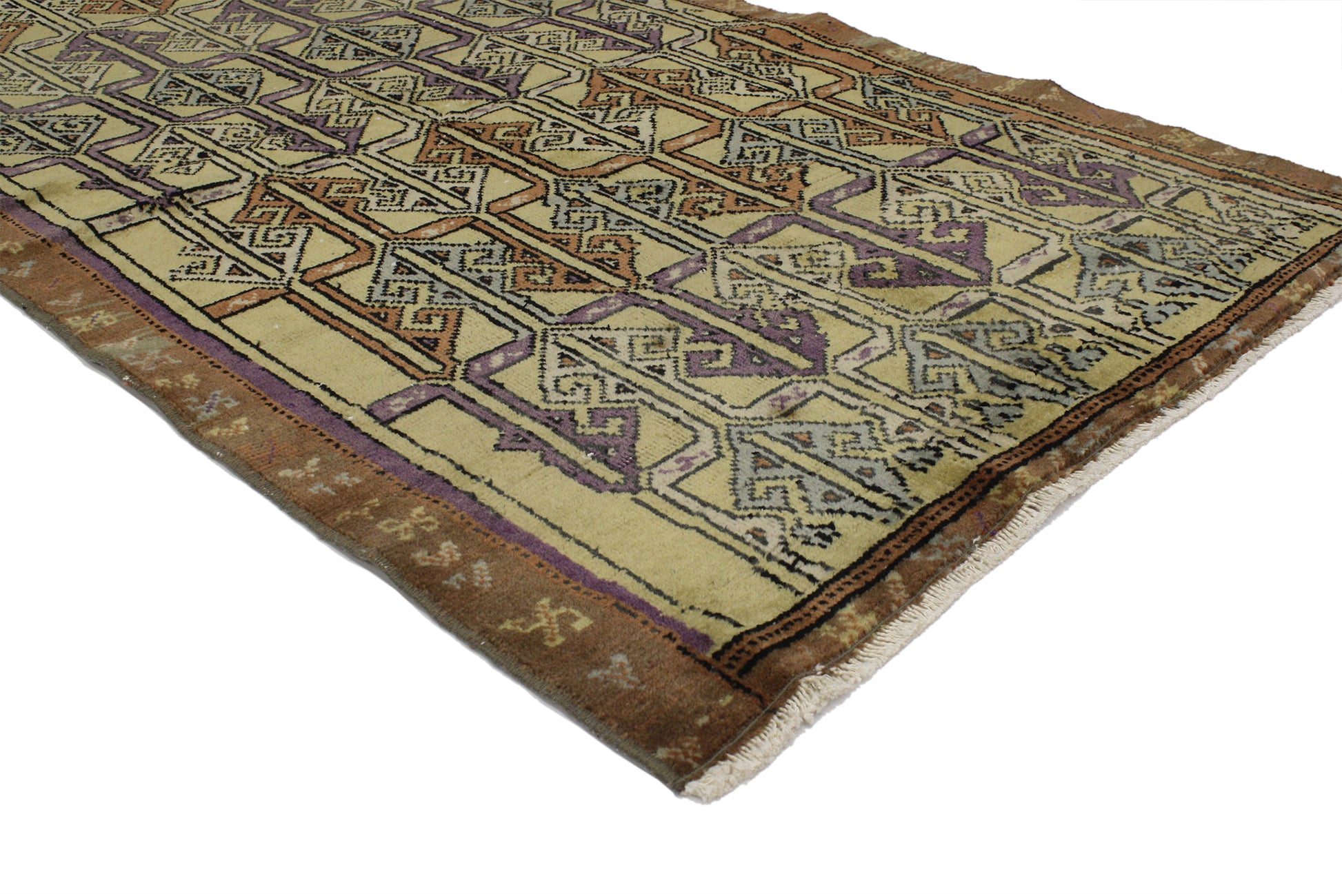 3 x 6 Vintage Turkish Oushak Rug 52076