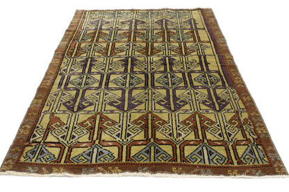 3 x 6 Vintage Turkish Oushak Rug 52076