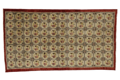 4 x 7 Vintage Turkish Oushak Rug 52082