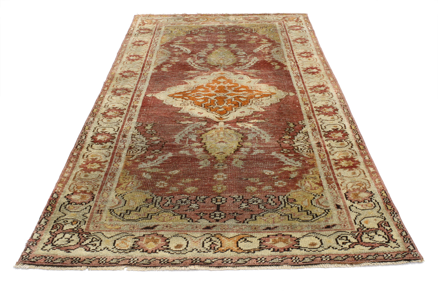 3 x 6 Vintage Oushak Rug 52084