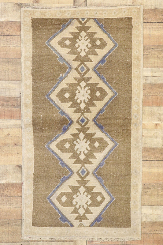 3 x 5 Vintage Turkish Oushak Rug 52088