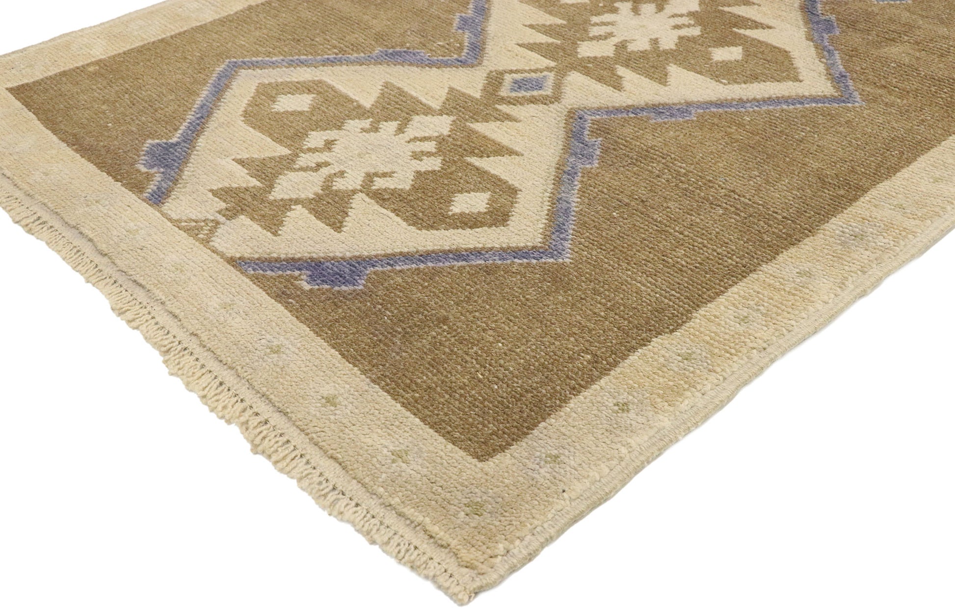 3 x 5 Vintage Turkish Oushak Rug 52088