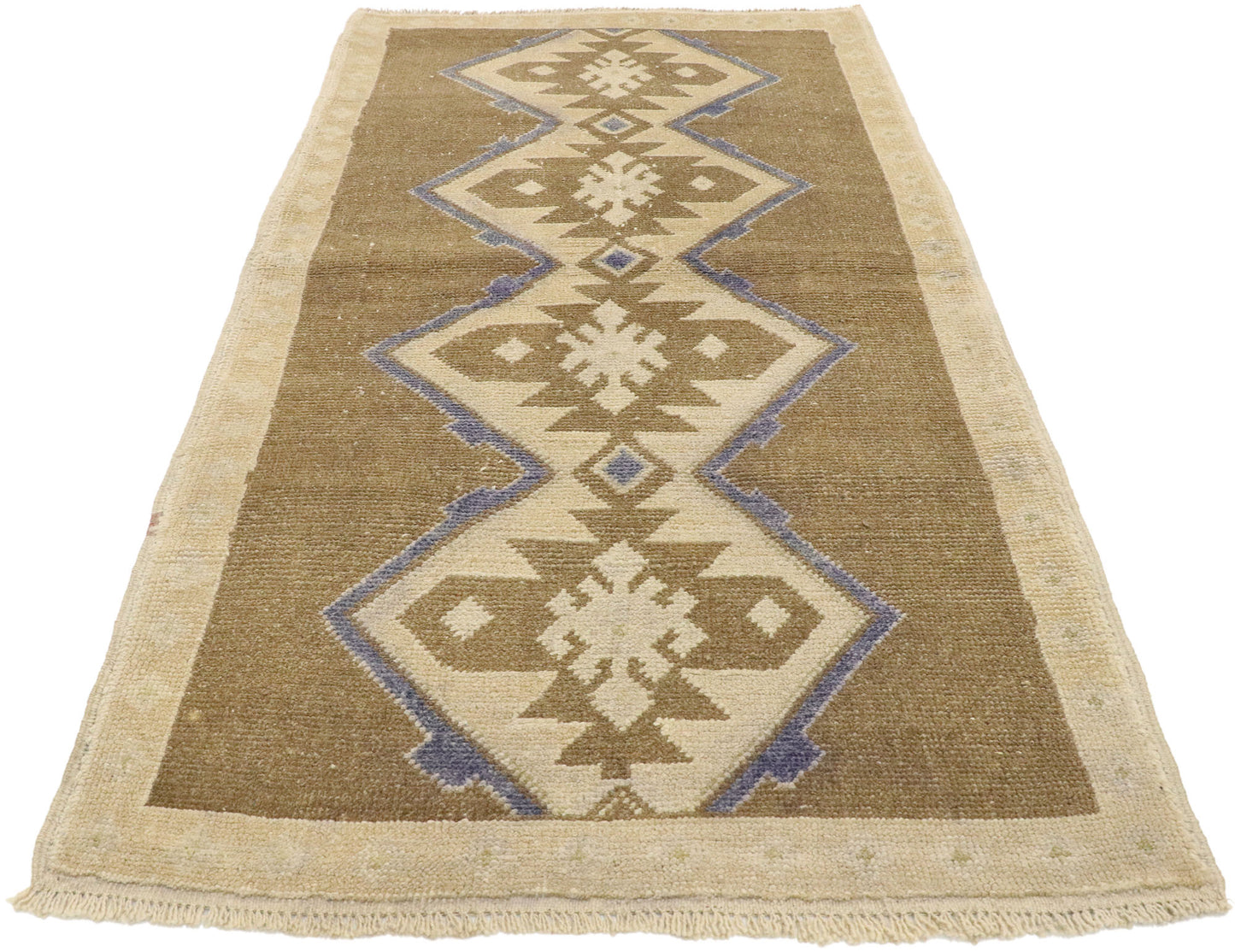 3 x 5 Vintage Turkish Oushak Rug 52088