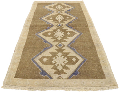 3 x 5 Vintage Turkish Oushak Rug 52088