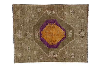 4 x 5 Vintage Oushak Rug 52090