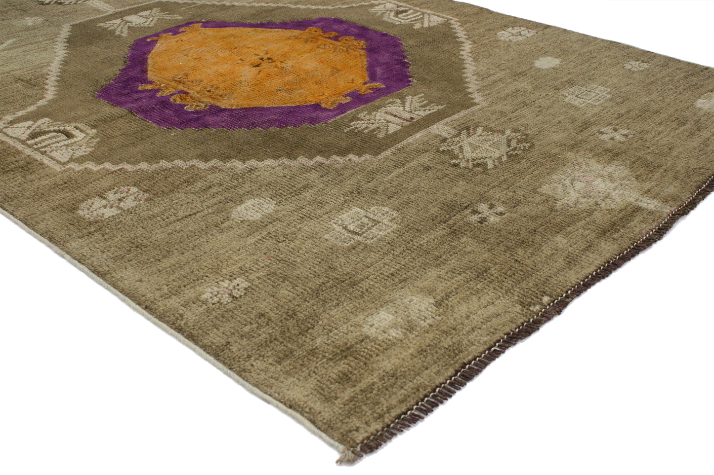 4 x 5 Vintage Oushak Rug 52090