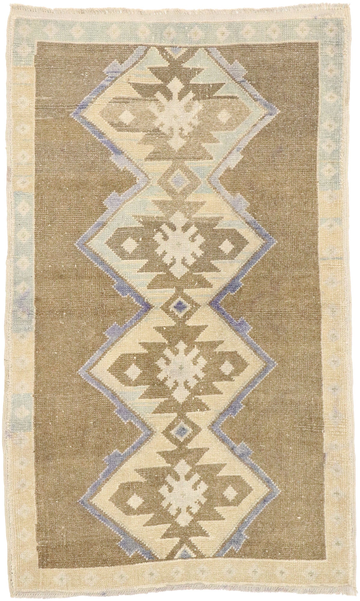 3 x 5 Vintage Turkish Oushak Rug 52092
