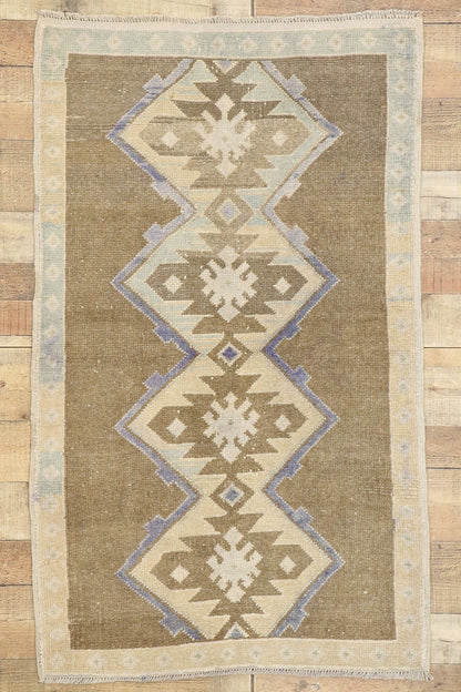 3 x 5 Vintage Turkish Oushak Rug 52092