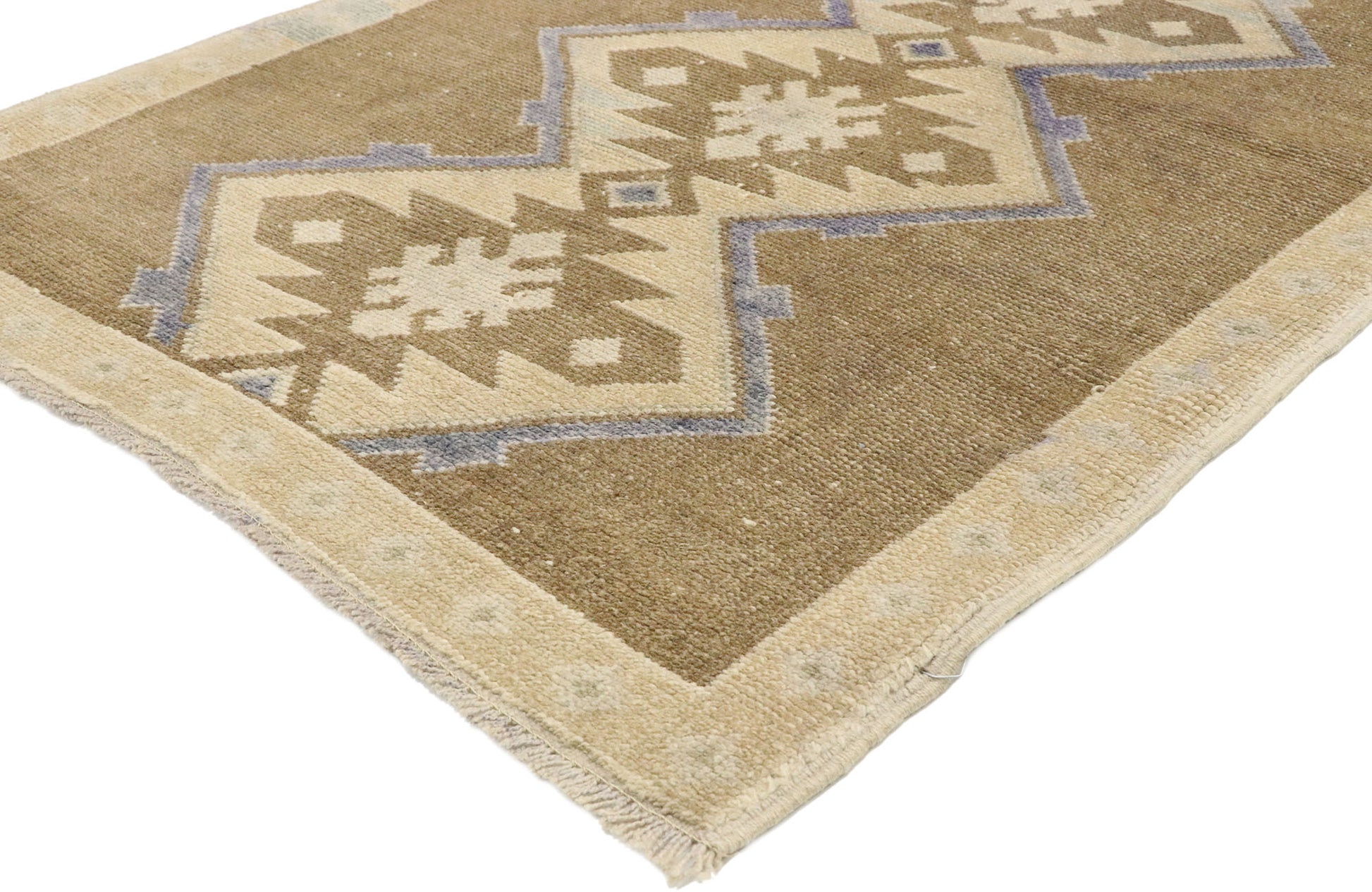 3 x 5 Vintage Turkish Oushak Rug 52092