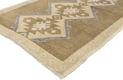 3 x 5 Vintage Turkish Oushak Rug 52092